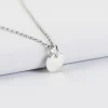 Pendentif initiale personnalisé médaille martelée gravée argent 10 mm - Nos petits imparfaits