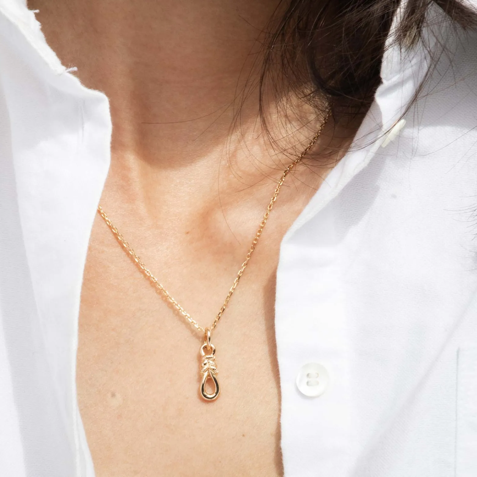 Pendentif "Le lien" plaqué or - HappyBulle x Lilylovesfashion