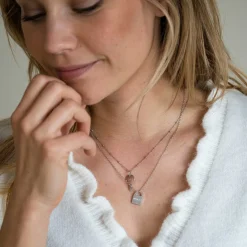 Pendentif personnalisé médaille gravée argent clé 19x10mm