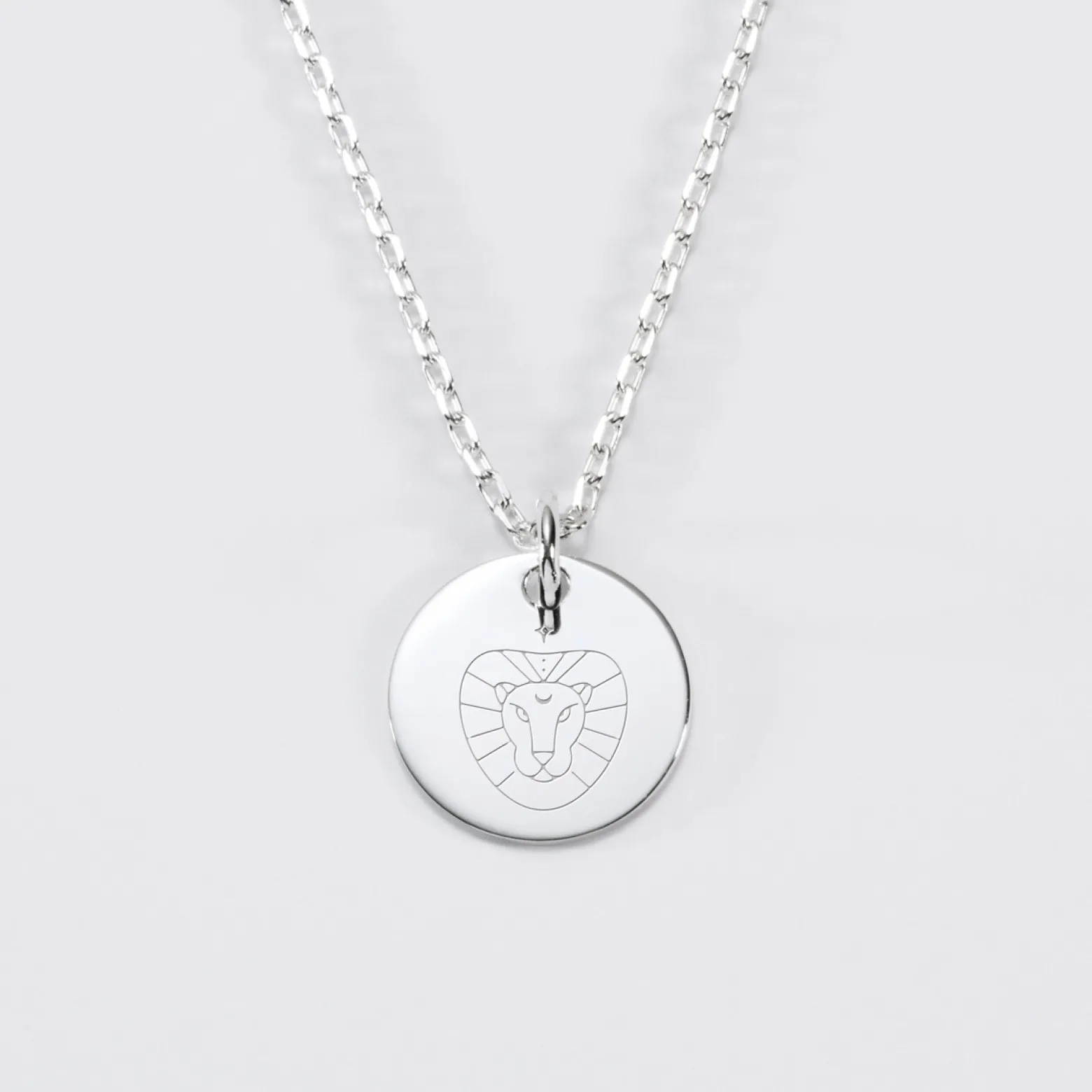 Pendentif personnalisé médaille gravée argent 15 mm - Edition spéciale Astro