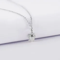Pendentif tortue argent 10 mm
