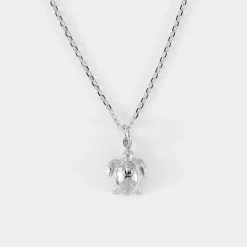 Pendentif tortue argent 10 mm