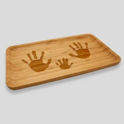 Plateau personnalisé bois gravé 35x20 cm