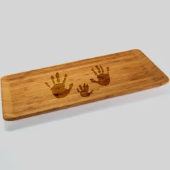 Plateau personnalisé bois gravé 35x20 cm - Nos petits imparfaits
