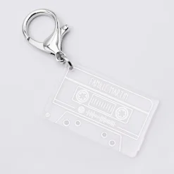 Porte clés Spotify personnalisé gravé acrylique cassette rétro