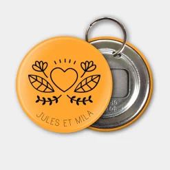 Porte clés-décapsuleur Marié personnalisé 56mm