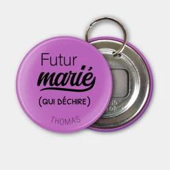 Porte clés-décapsuleur Marié personnalisé 56mm