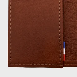 Protège passeport EVG personnalisé cuir couleur Fauve